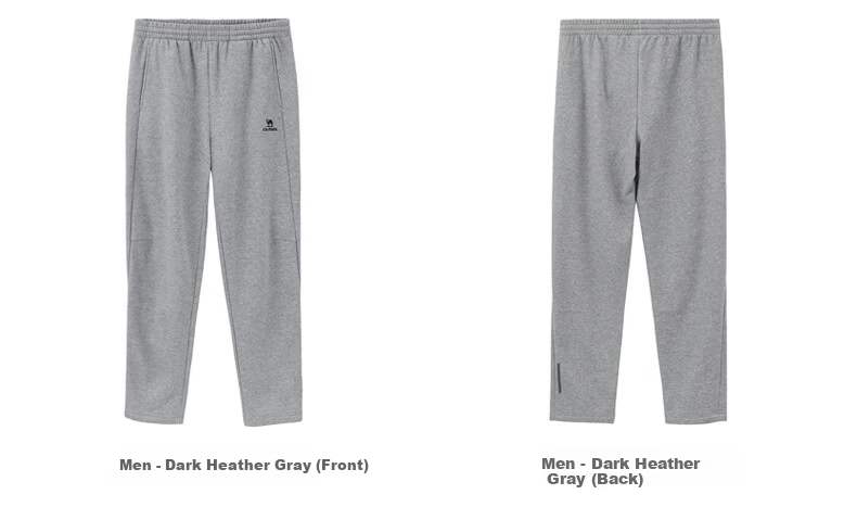 CAMEL Fleece Lined Men's Sports Pants Loose Casual Straight Knit Trousers J13CAVL6034 Phantom Black L 17