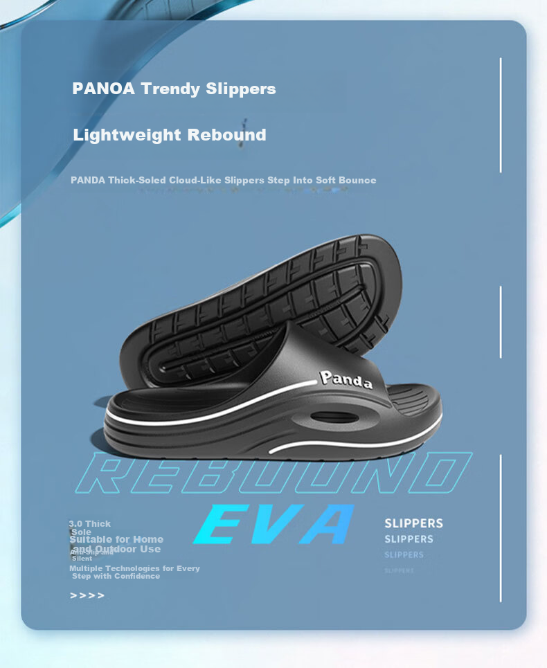 HIPANDA Men's Thick Sole Slippers Outdoor Sports Non-Slip EVA Durable Home Outdoor Beach Sandals Women's Slides 1