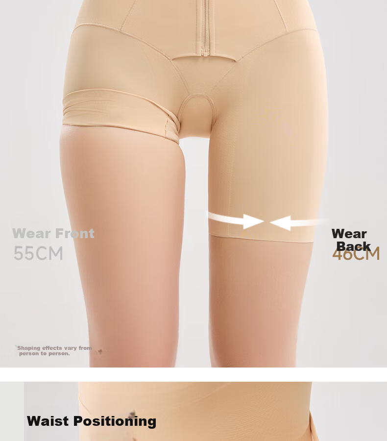 GRACEWELL Women's Shapewear Bodysuit Tummy Control Waist Cincher Butt Lifter Bra-Free Body Shaping Underwear Nude L 21
