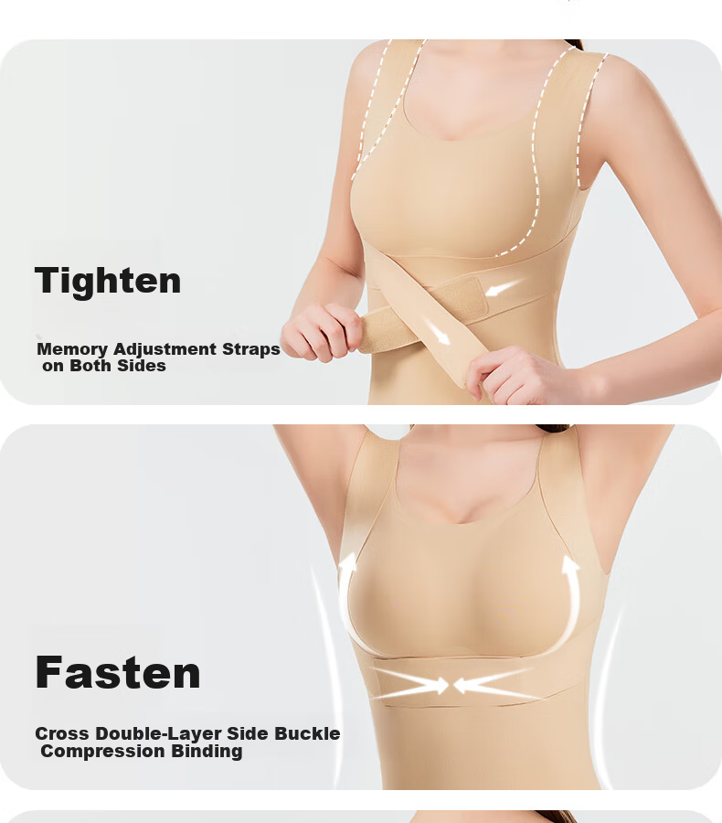 GRACEWELL Women's One-Piece Shapewear Body Shaper Tummy Control Butt Lifting Back Closure Wireless Seamless Slimming Bodysuit Nude M 6