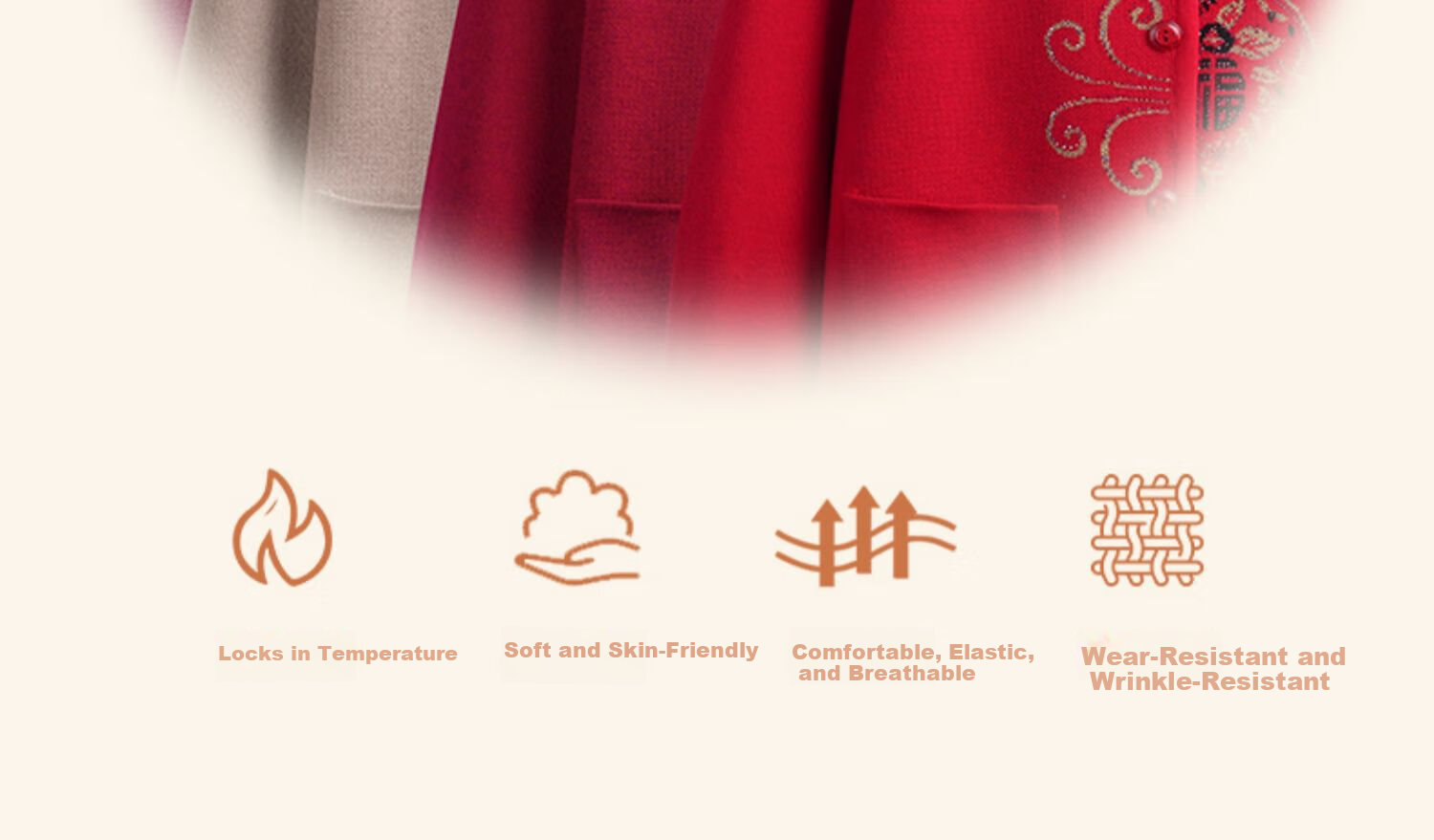 Fengxiao Stylish Spring Sweater Jacket for Elderly Women Aged 70-80, Middle-aged and Senior Grandma Clothing 3