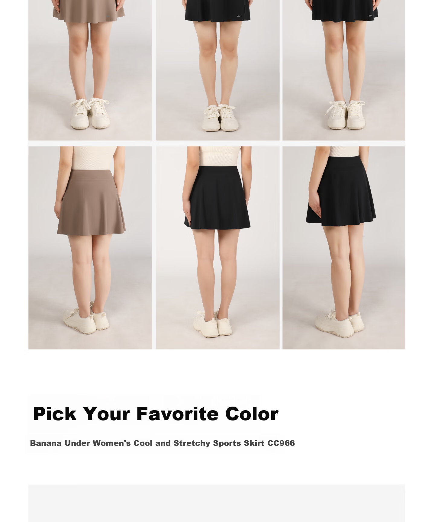 Beneunder Cooling Ultra-Lightweight High-Elasticity Women's Sports Outdoor Skort CC966 Cold Sand Brown S 22