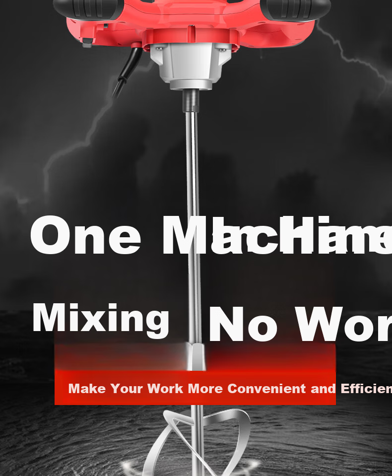 Baide Li Putty Powder Mixer High-Power Cement Mortar Coating Stirrer Paint Mixing Drill 3