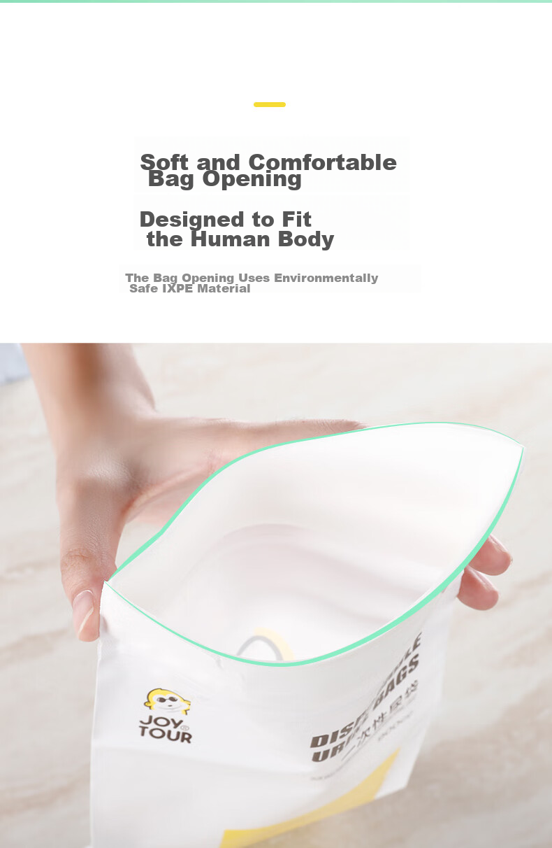 JOYTOUR Disposable Urine Bags, Portable Mini Toilet for Car And Home Use, Portable Household Device, 4 Pieces/Box 10
