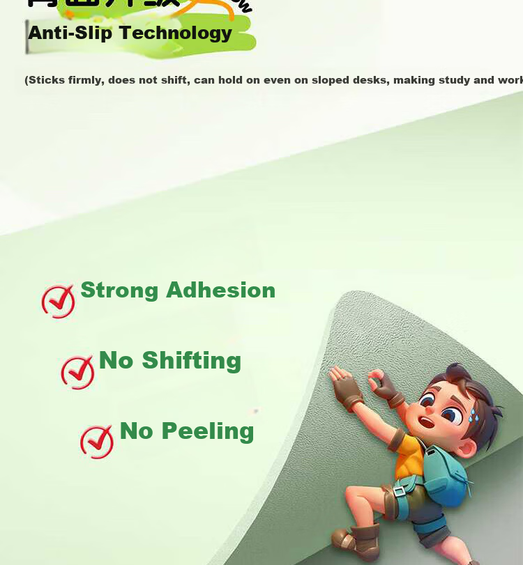Lange Anti-Stain Eye Protection Eco Silicone Desk Mat Children's Study Writing Desk Pad Primary School Desktop Protector 23