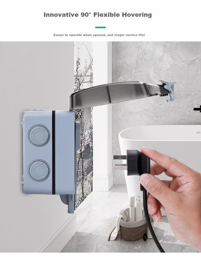 Xiya Smart Toilet Socket, Water Heater Bathroom Leakage Protection Plug, Waterproof Box, Concealed Installation, Outdoor Splash-Proof Box 8