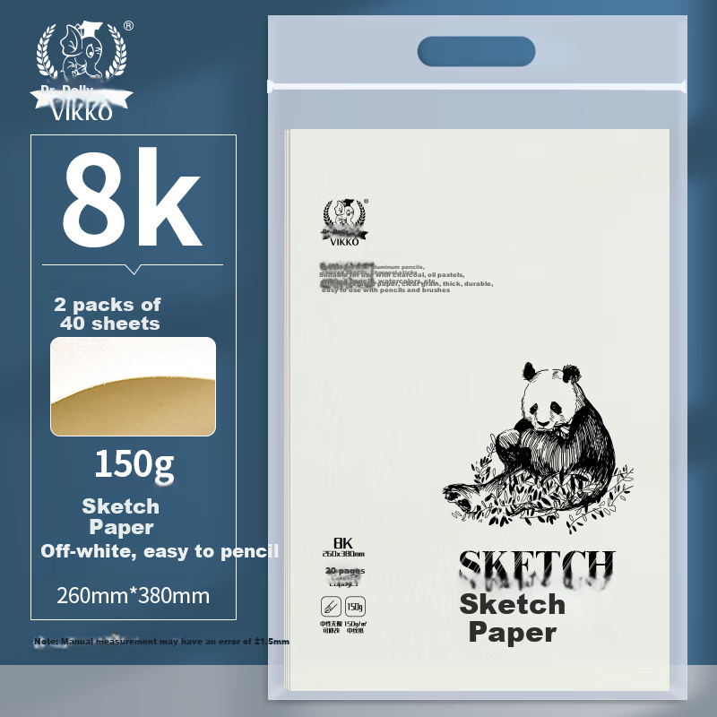 Dolly Doctor 40 Sheets 8K/150g Thick Sketch Paper Sketchbook Drawing Paper Colored Pencil Paper Hand-drawing Tracing Student Beginner Quick Sketch Pencil Drawing Paper Art Sketch Gift