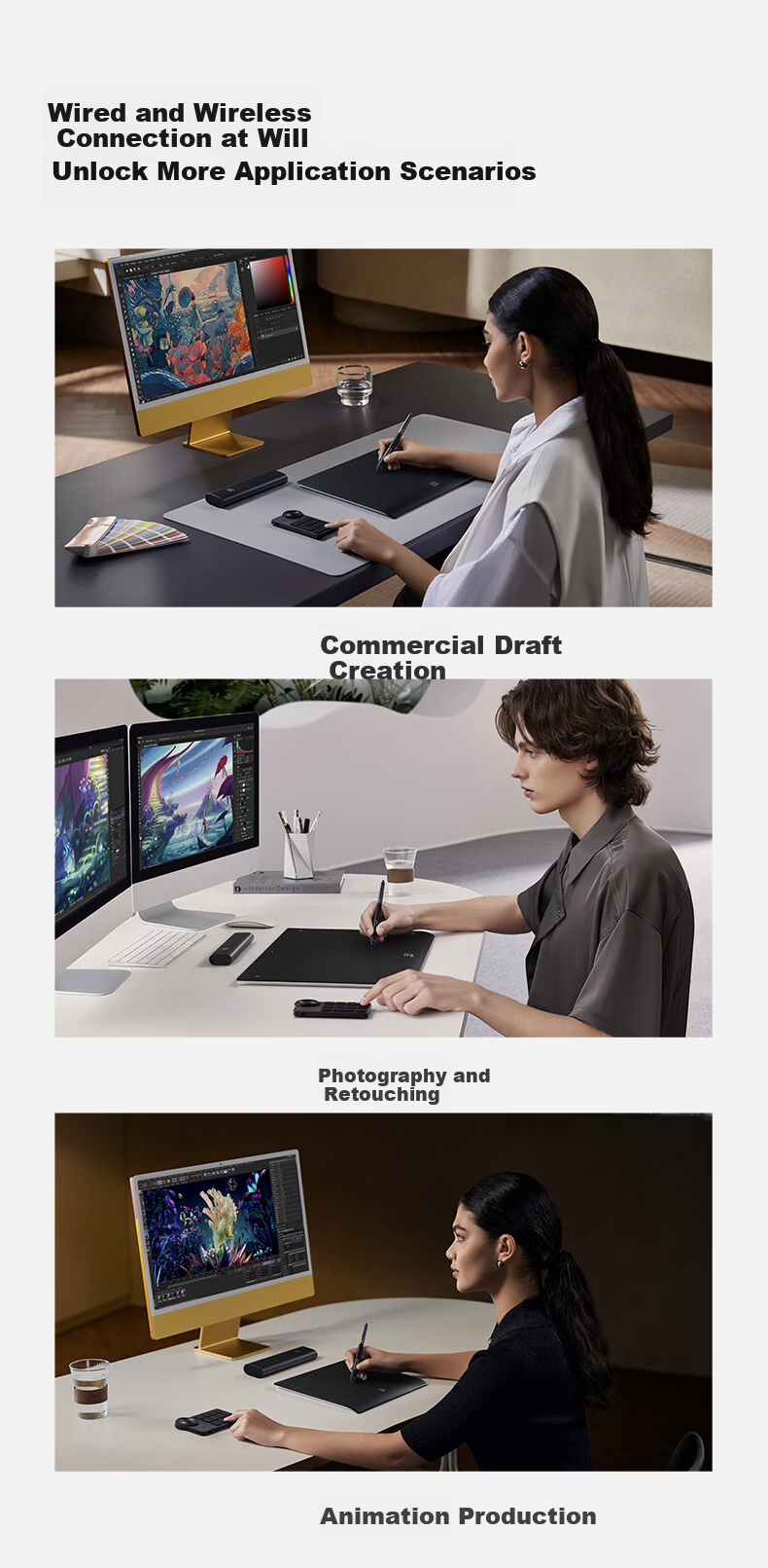 XP-Pen Deco Pro MW 2nd Generation Digital Drawing Tablet DP 2nd Gen Graphics Tablet Computer Drawing Pad Handwriting Tablet Electronic Drawing Online Class Writing Pad 11