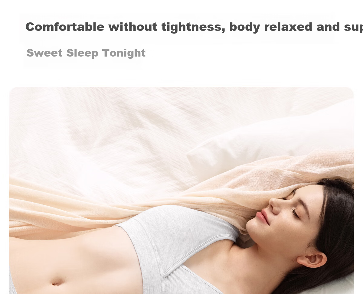JOYNCLEON Maternity Nursing Bra Sleepwear Light Gray XXL Jwx193139 15
