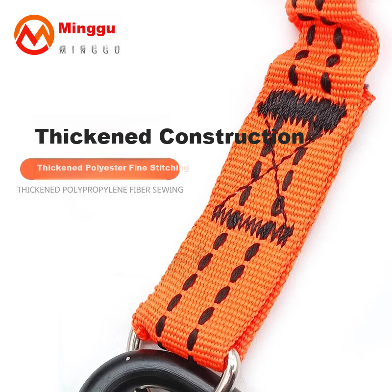 Minggu Tool Anti-Drop Safety Lanyard High-Altitude Work Wrench Hammer Safety Rope Reflective Stretch Elastic 90cm - Black 90cm 3