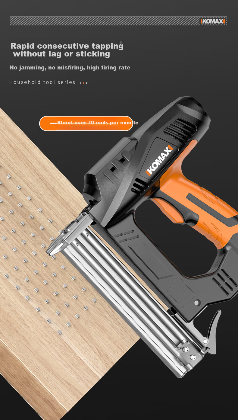 KEMAISI Electric Nail Gun F30 Straight Nail Gun Staple Gun Carpentry Tool Pneumatic Nail Gun Steel Nail Gun Nailer 13