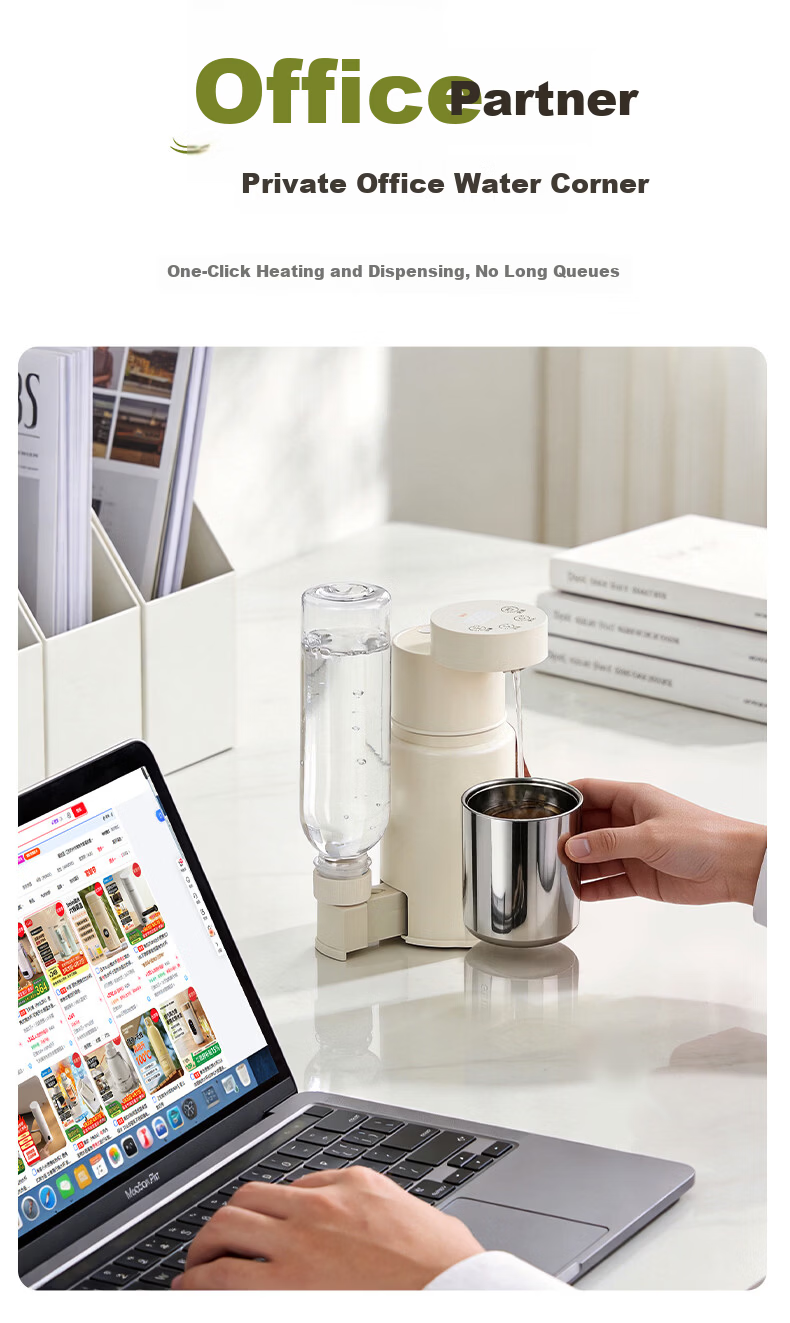 Midea [Price Protection 618] Portable Instant Hot Water Dispenser, Compact Household Electric Kettle, Travel-Friendly Foldable Portable Electric Kettle, Touch-Controlled Rapid Heating for Global Voltage 4