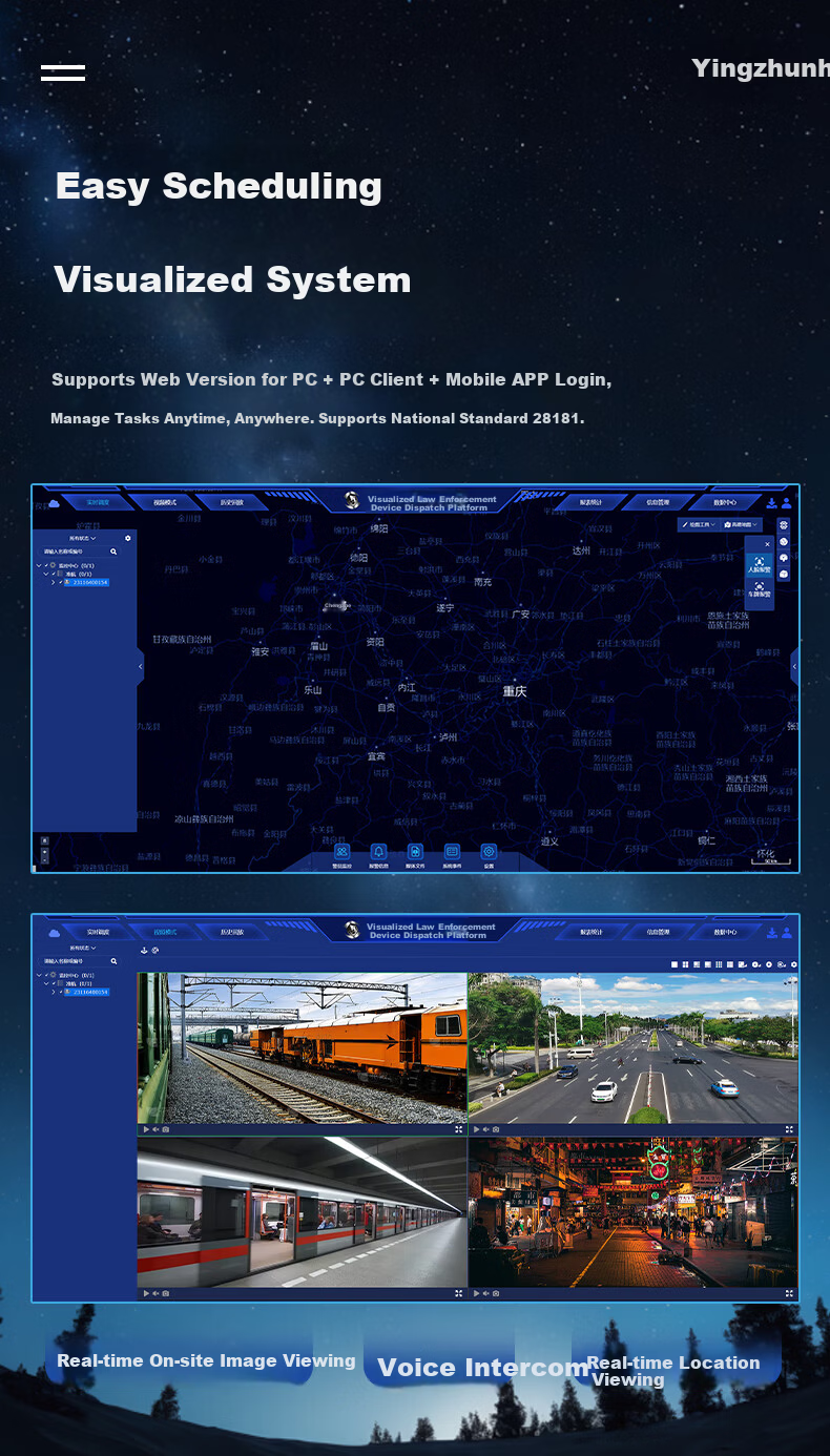 Zhunhang 4G Law Enforcement Recorder with GPS Beidou Positioning Remote Monitoring Audio Real-time Dispatch Camera G5-64G 8