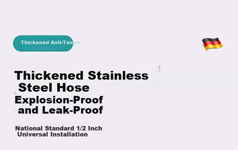 X-GRKE Germany High-Pressure Shower Head Set with Hose and Filter, Powerful Water Flow Booster 24