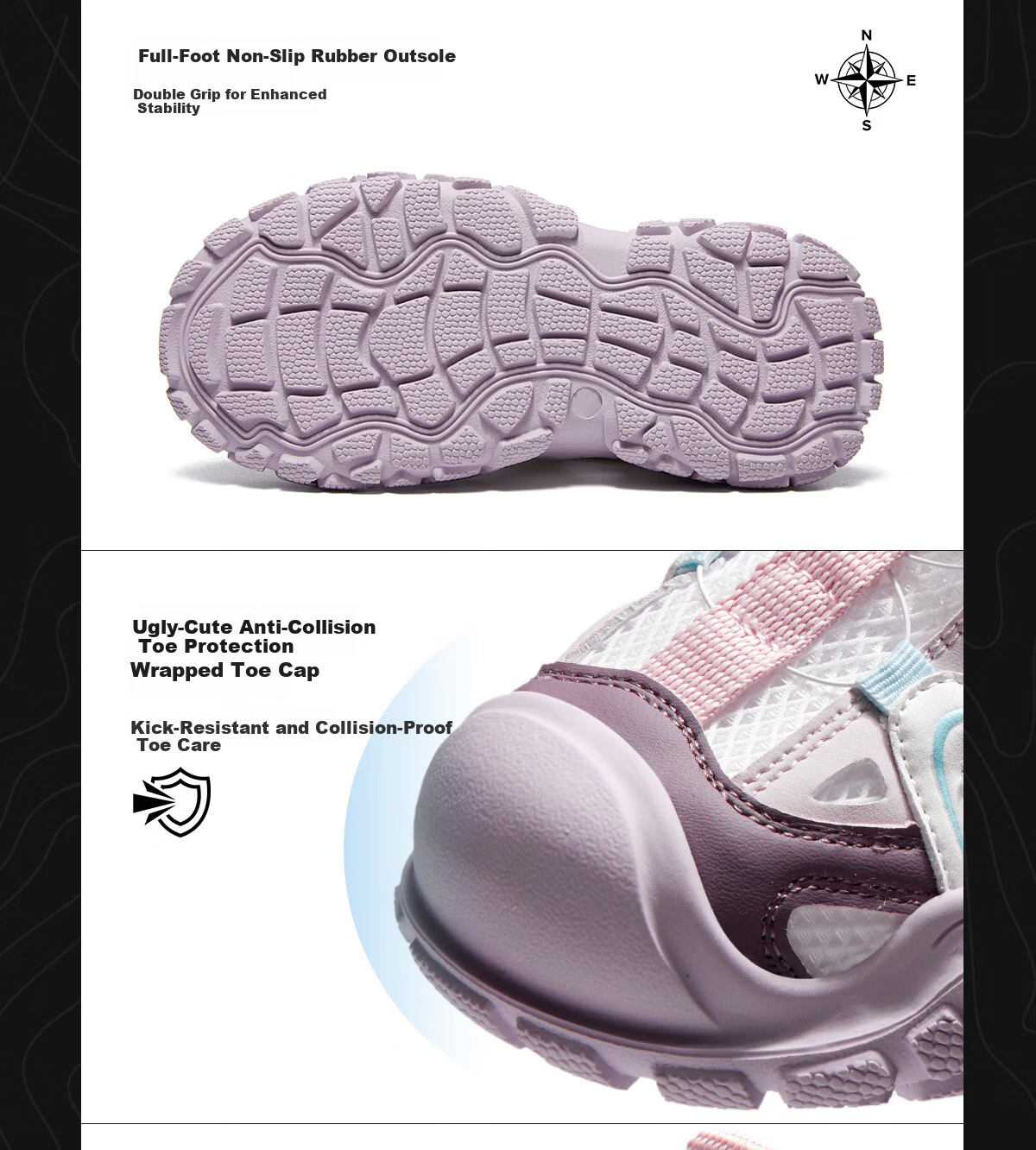 Camel Kids Hiking Shoes Spring Summer Creek Shoes Cute Outdoor Non-slip Toe Protection Sandals for Older Children and Parent-Child Models 11