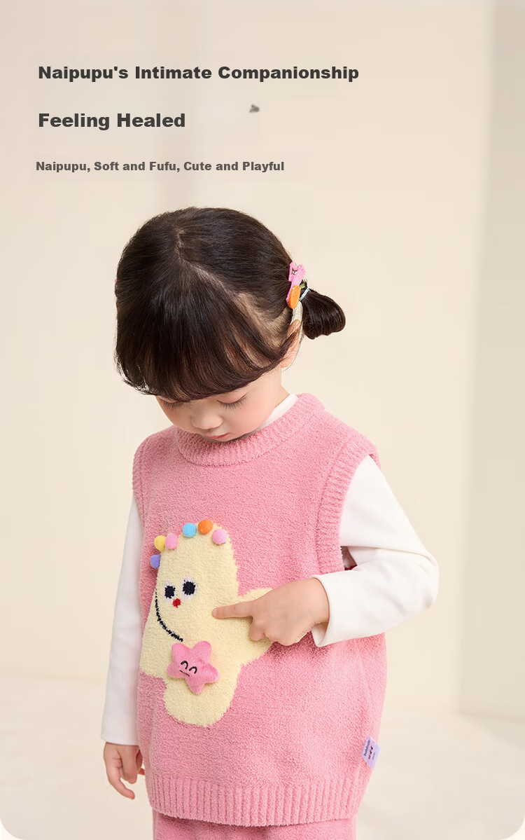 BALABALA 【Naipupu IP】balaOne Kids Vest Children's Winter Warm Vest Girls 2025 208425171001 21