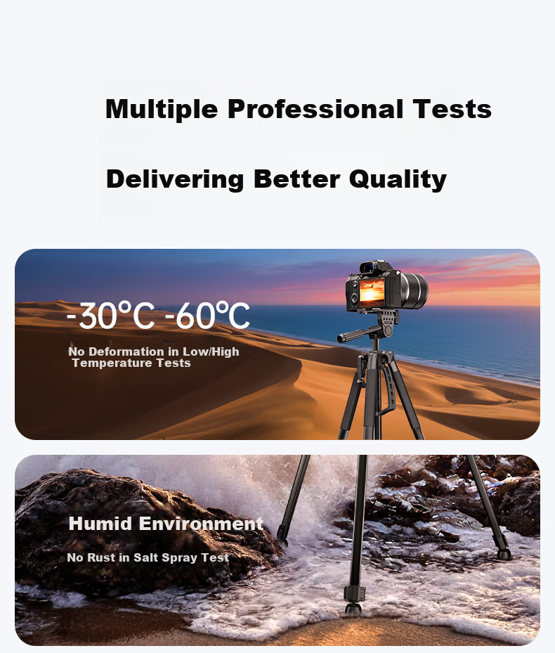 Yangfeisi [Hot Sale 100K+ | 1.5m Aluminum Alloy] Tripod Camera Stand Portable DSLR Phone Live Streaming Tripod Photography Head Outdoor Shooting Compatible with Nikon Canon 3