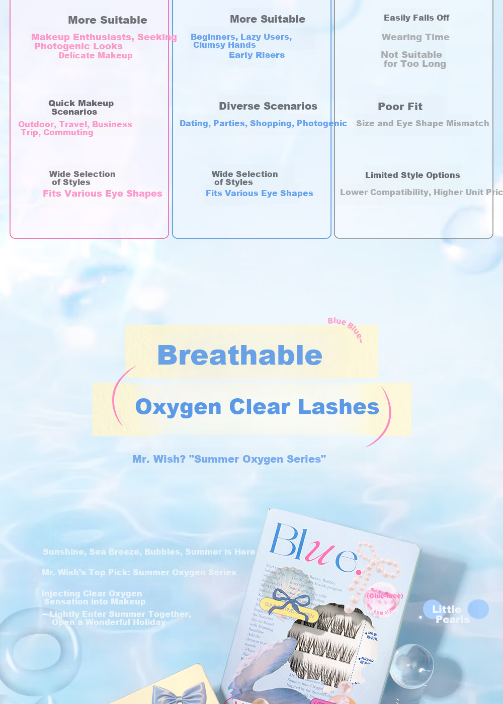 Mr. Wish Cherry Blossom Glue-Free False Eyelashes Natural Realistic Slanting Upward Black Brown Fox Style Glue-Free Cherry 3