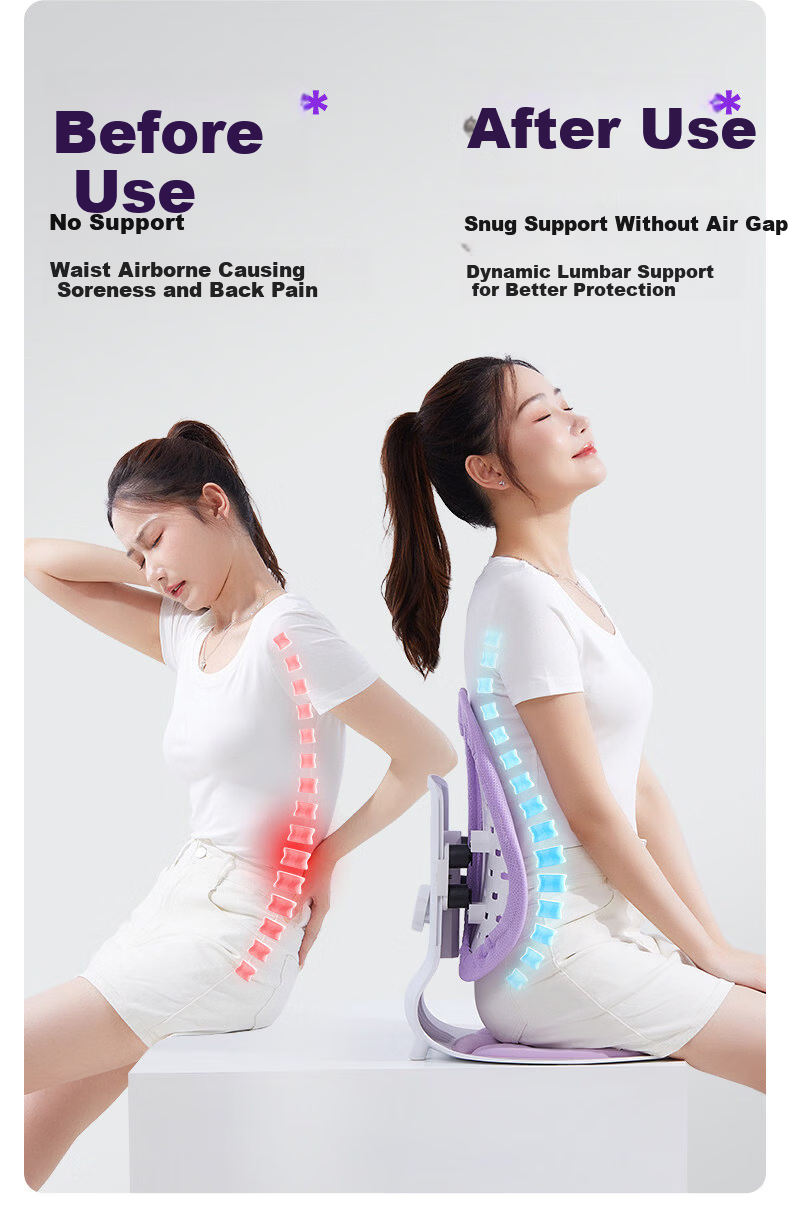 SITGOOD Lumbar Support Seat Back Cushion Waist Pillow Posture Chair Lumbar Cushion STG Seat Cushion Pillow Gift Office Lumbar Support Cushion 6