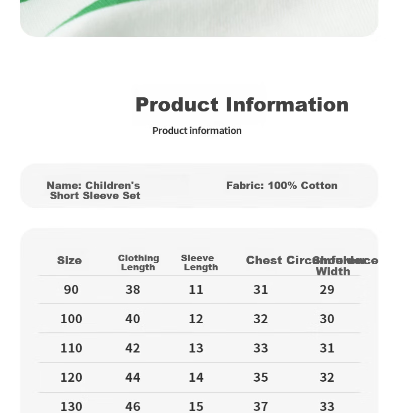 Minimumuwu Children's Short-Sleeve Outfit, Summer 2026 New Style, Boys' Pure Cotton Top, Girls' Round Neck Short-Sleeve Shorts Set 2