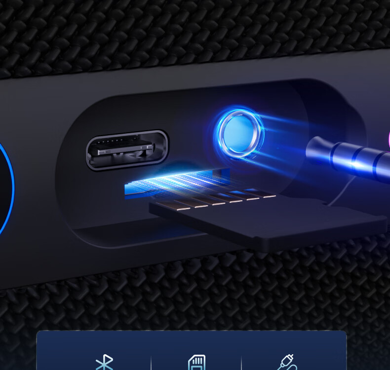 WANYINBA M6 Bluetooth Speaker, 30W Power, High Volume, Outdoor Portable Waterproof Small Speaker, Car-Mounted Cycling, High-Quality Sound, Ultra-Heavy Bass, Blue Flagship Versio 22