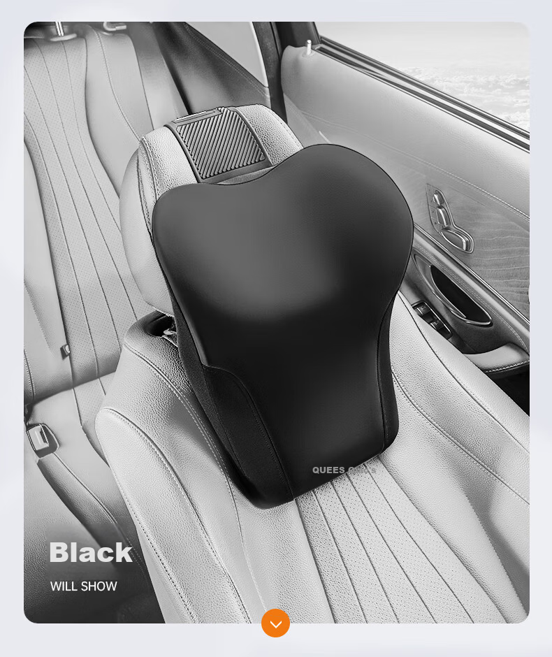 Qiaoshi Car Headrest Neck Pillow Driving Cushion Car Seat Sports Massage Neck Support Pillow for Mercedes-Maybach 16