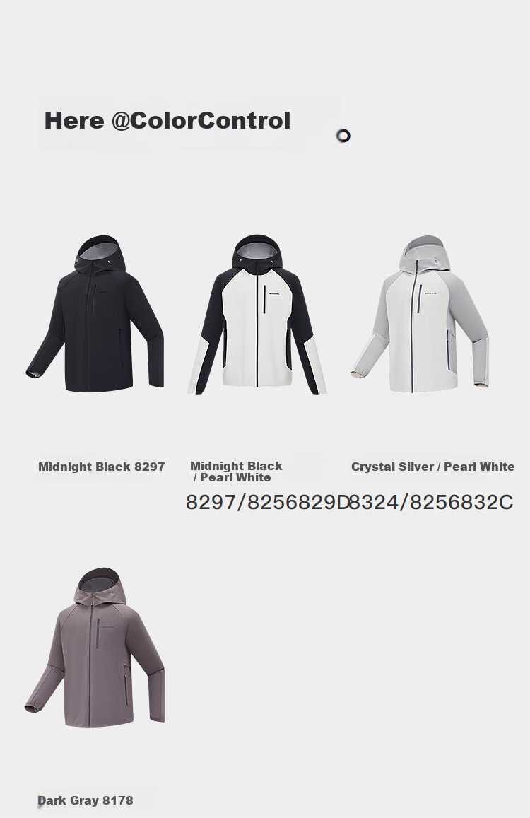 BOSIDENG Spring Summer Urban Lightweight Outdoor Men's Hooded Windproof Waterproof Sun Protection Softshell Functional Jacket 21