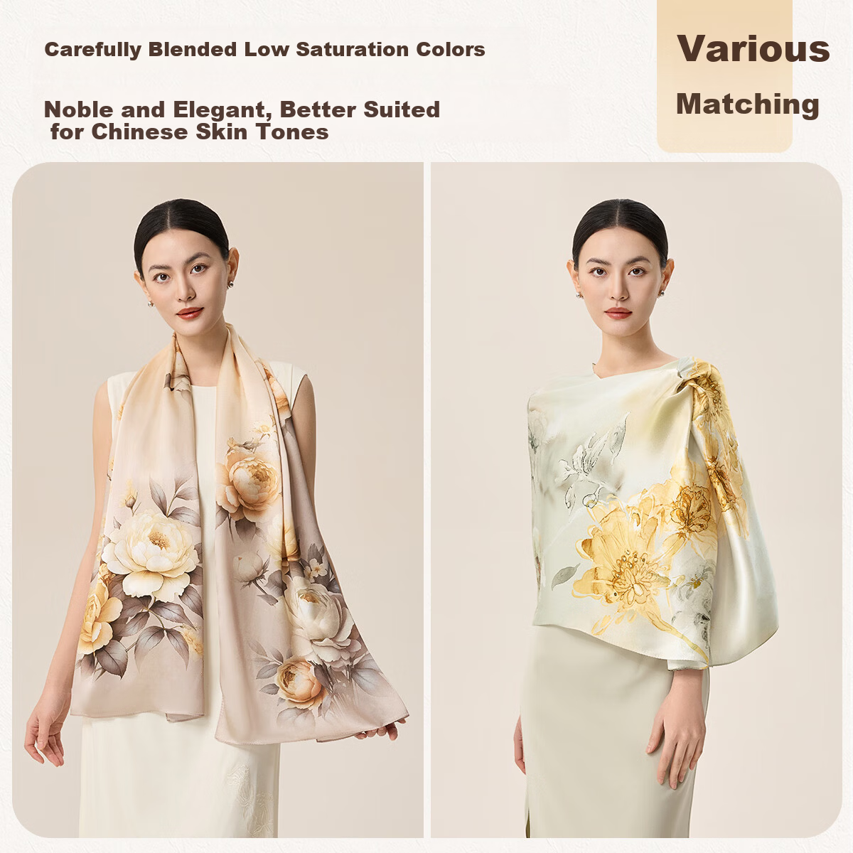Shanghai Story [Upgraded 30% Encryption] Mulberry Silk Scarf Air Conditioning Shawl Gift Box for Mom Teacher's Day Gift