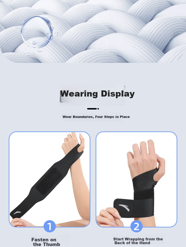 ANTA Wrist Guard for Men And Women, Specialized for Sprains, Pain, Tendon Sheath, Sports Injuries, Spring Summer Autumn Fitness Badminton Protective Sleeve 11