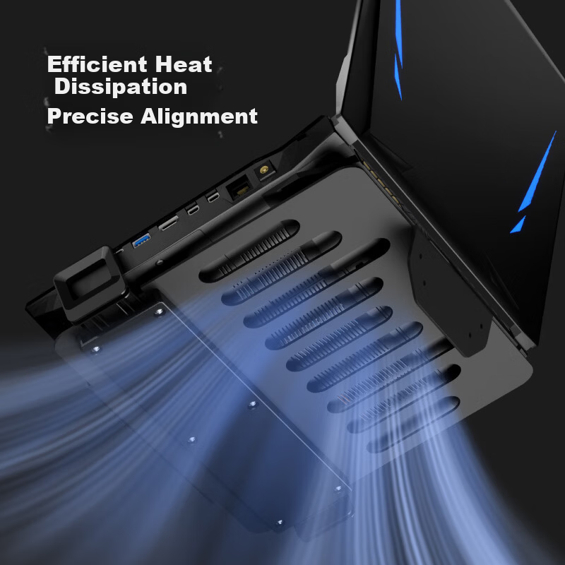 Brateck Beihu Laptop Stand Laptop Computer Stand Mechanical Arm Monitor Arm Floating Lift Adjustable Riser E350+APE40 Black