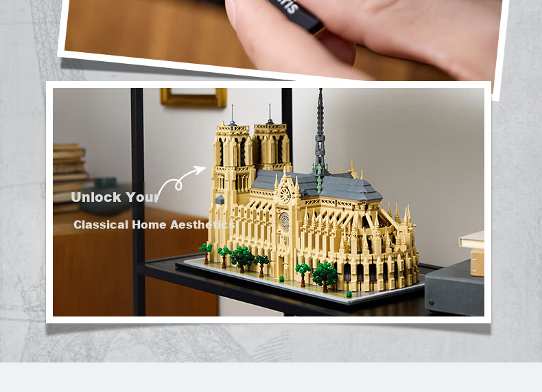 LEGO Building Series 21063 New Swan Castle Toy for Boys and Girls Mother's Day 520 Gift Home Decoration 8