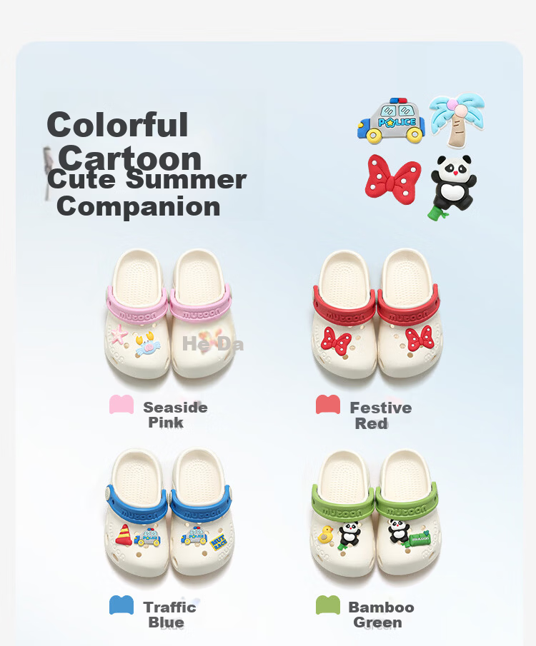 Mutong Kids Slippers Size 26 Summer Girls Baby Hole Shoes Cute Colorful Ribbon Beach Shoes Boys Water Play Shoes Bright Red 130 1