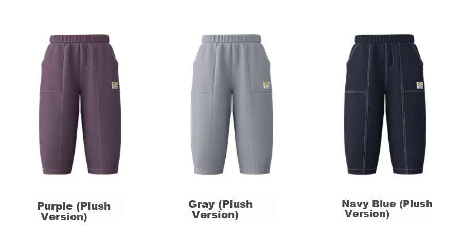 Papa PaPa Spring Children's Pants Boys' Pants Girls' Sports Pants Loose Fit Jogger Pants Three-Proof Casual Pants 12