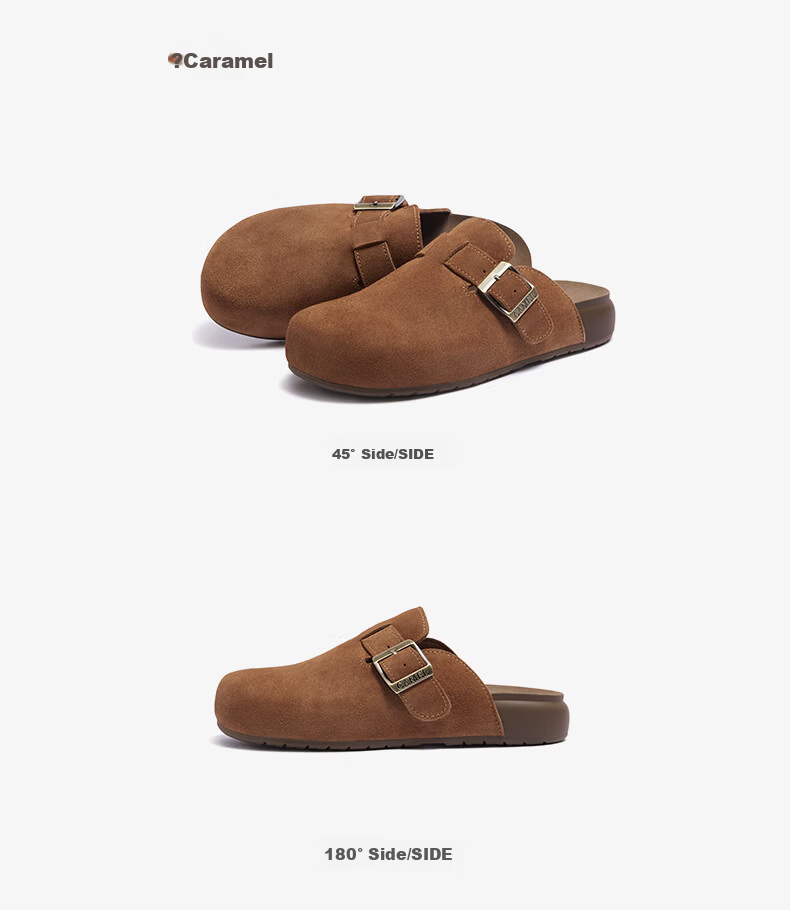 CAMEL Soft Bag 2nd Generation Full Coverage Birkenstock Comfortable Deep Mouth Shoes L25W700108 Apricot (Full Coverage Fleece Lining) Size 37 50