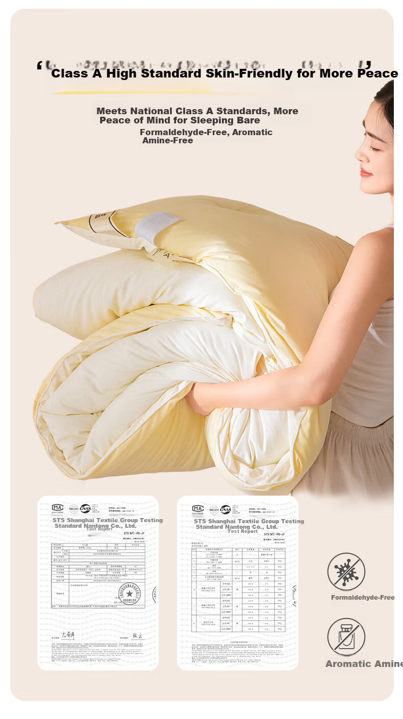 MUJI 10% Soybean Composite Fiber Spring Autumn Quilt Antibacterial Warm Fluffy Comforter Core Bedding 2*2.3m/6 Jin 8