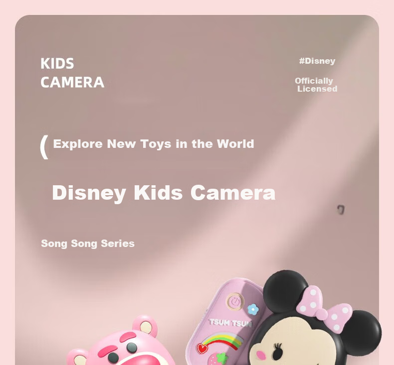 Disney HD Digital Camera CCD Color Video Beauty Portable Anti-Shake Kids Student Gift Nick 3