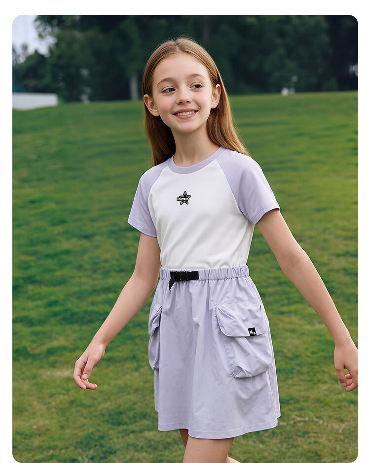 Balabala Girls Dress Children's Summer Cool Dress 2025 Mall Same Style 21