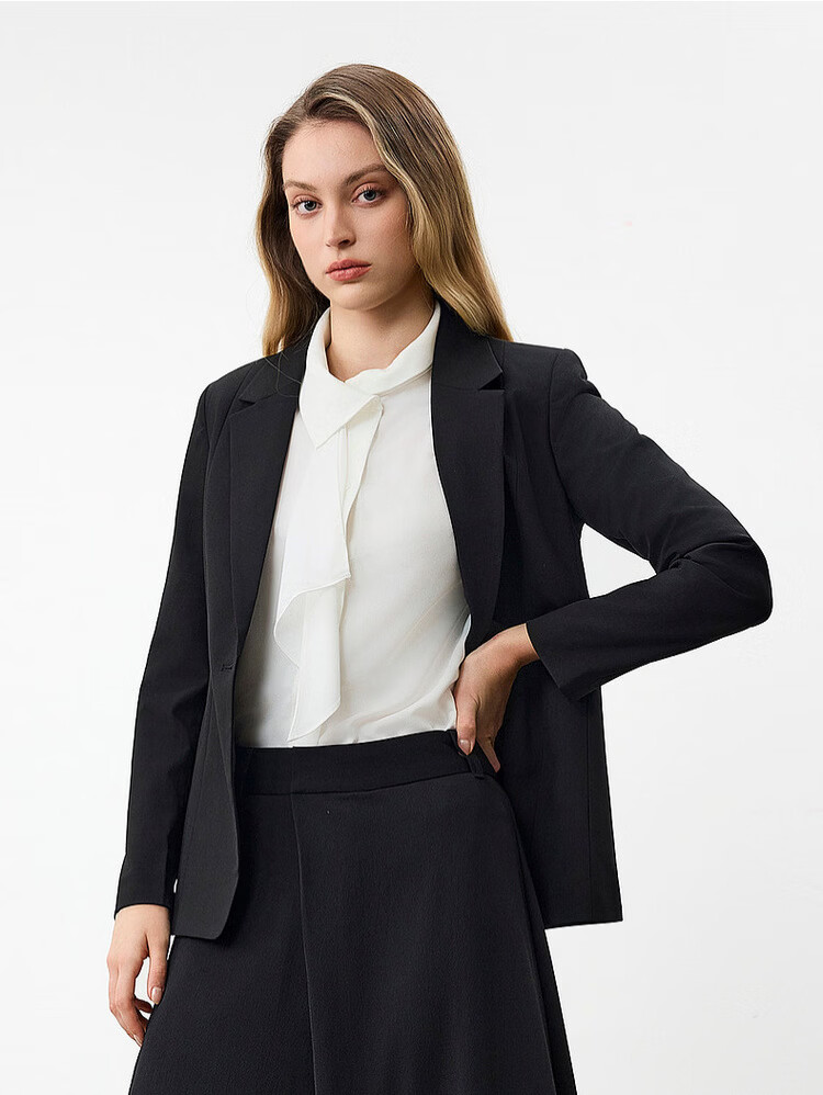 G2000 Women's 2026 Spring Summer Draped Business Suit with Comfort Stretch and Complimentary Scarf, Mall Edition 12