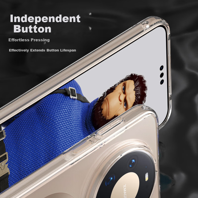 Mr. Blue Gorilla Huawei Mate80/Mate80 Pro Case Ultra-Thin Transparent Shockproof Wear-Resistant Phone Cover