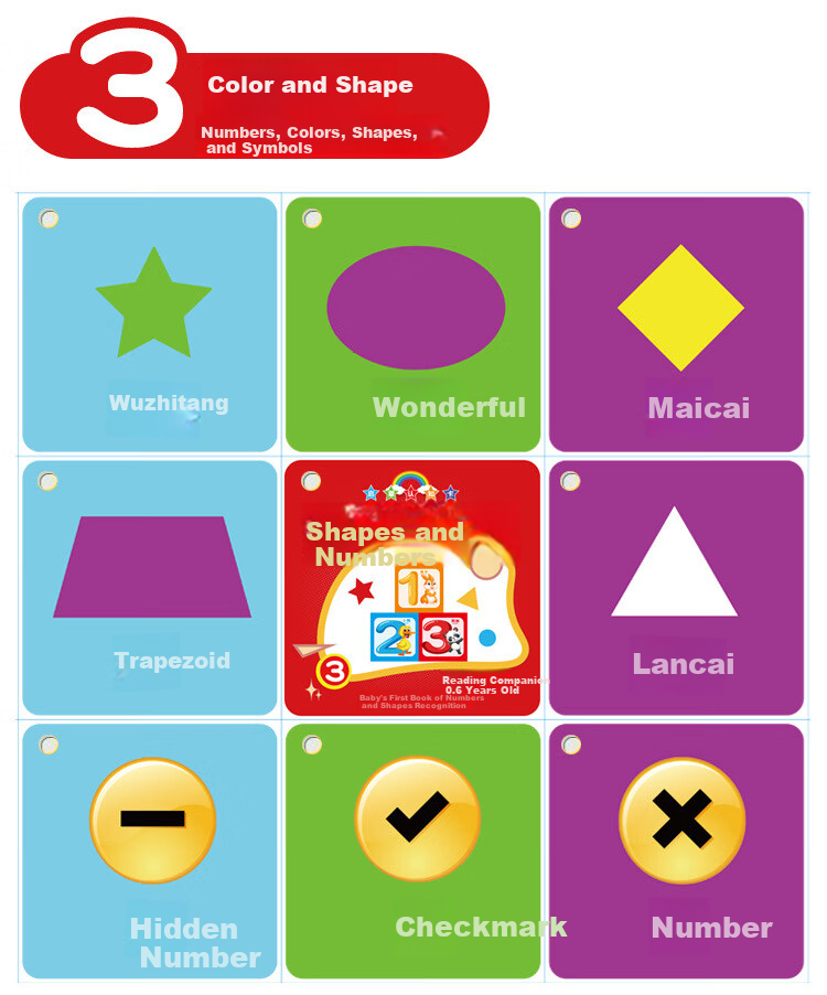 Danmiqi Early Education Cognitive Cards for Toddlers 0-6 Years Old Baby Picture Word Recognition Fruit and Number Task Cards Toy 9