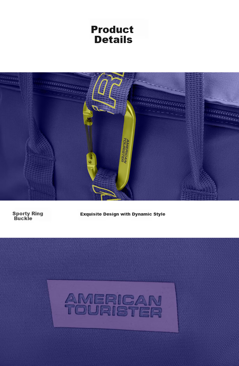 AMERICAN TOURISTER Backpack, Travel Bag, Large Capacity Backpack, Laptop Bag, Student Schoolbag, Lightweight Roll-Up Bag, UF6 Purple 17