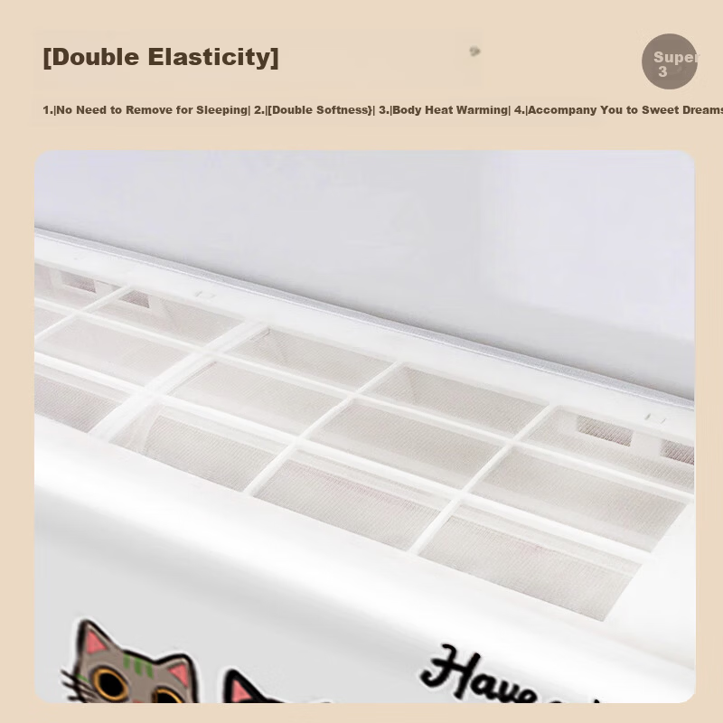 Shuangwei Air Conditioner Wind Deflector, Air Conditioner Cover for Postpartum Women And Infants, Anti-Direct Blowing Shield, 1P/1.5P/2P Wind Baffle, Air Outlet Wind Guard, Wall-Mounted, 94cm Long, K14 6