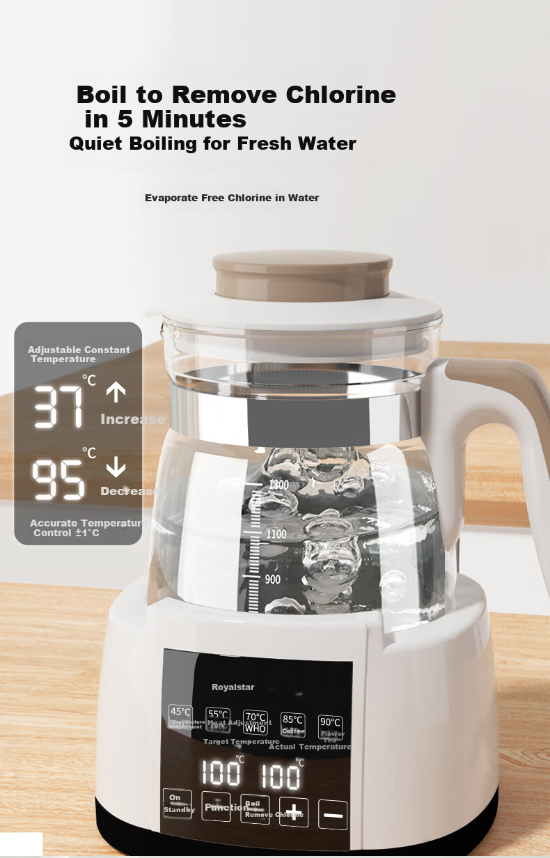 Royalstar Thermostatic Electric Kettle Baby Milk Warmer Household Intelligent Milk Heater 6