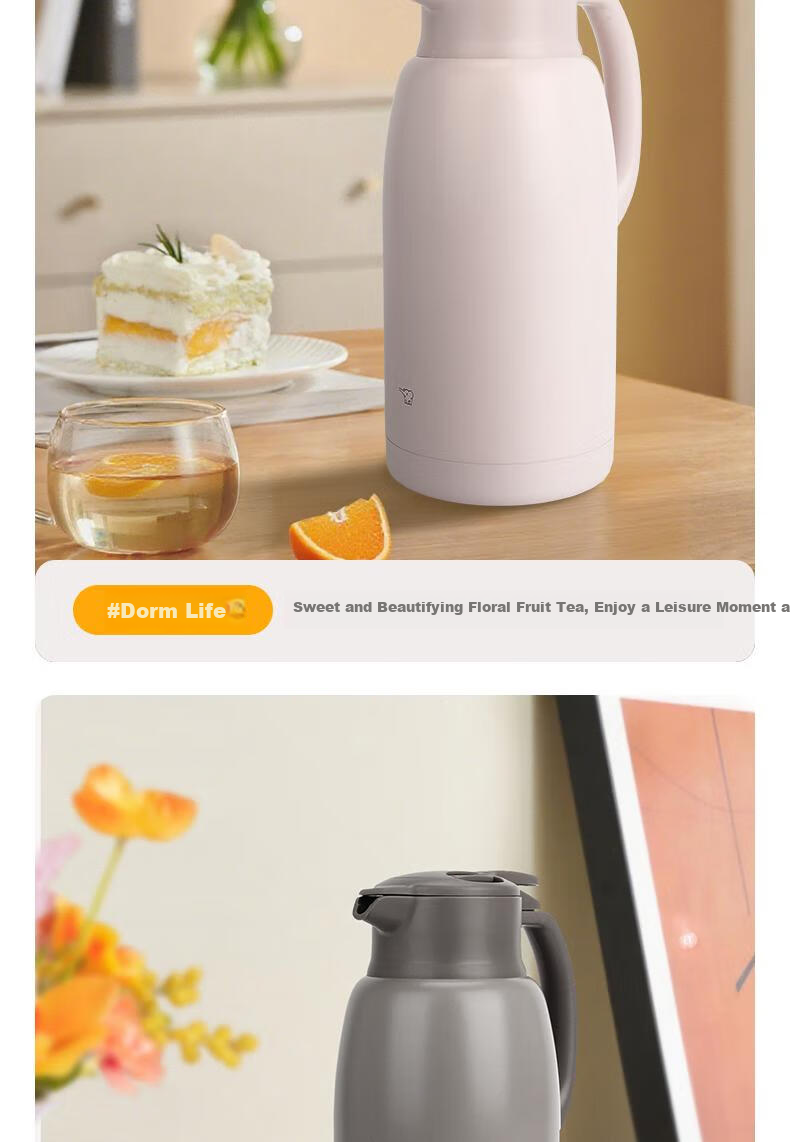 ZO JIRUSHI Stainless Steel Insulated Thermos Large Capacity Portable Electric Kettle Home Hot Water Flask KA20 11