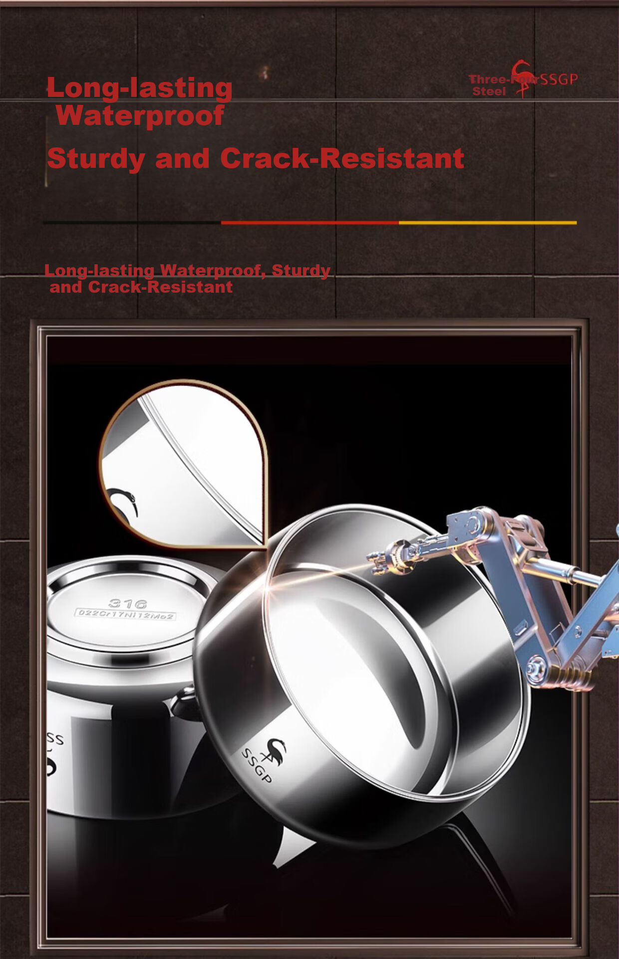 SanSi Steel Food-Grade 316 Stainless Steel Insulated Heat-Resistant Durable Soup Bowl for Adults - No.1 Member Store 6