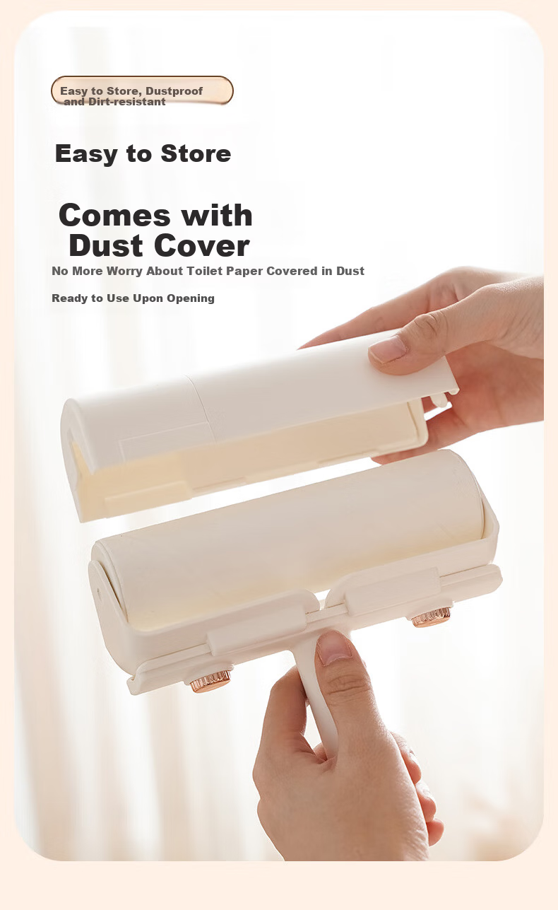 Xiangjiamei Lint Roller, 16cm, 5 Rolls, Long Handle, for Removing Lint from Clothes, Can Tear Off Rolls of Paper, Hair Cleaning, Replacement Pack 13