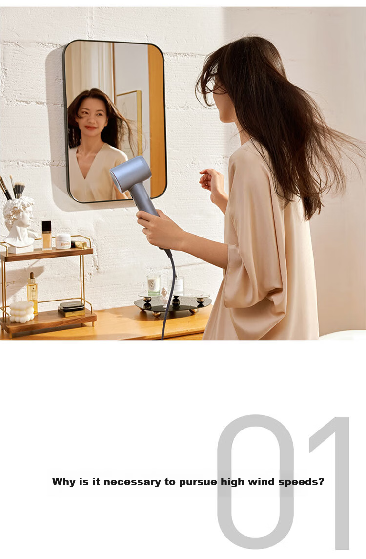 Laifen LF03 Upgraded High-Speed Hair Dryer Fast Drying Home Use Negative Ion Hair Care Blow Dryer Birthday Gift Swift 3+ Aurora Purple 3