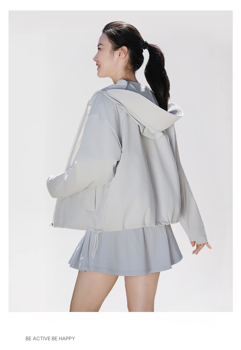 Combo Lightweight Breathable UV Protection Hooded Sun Jacket for Fair-Skinned Women Outdoor Summer Skin Coat 10