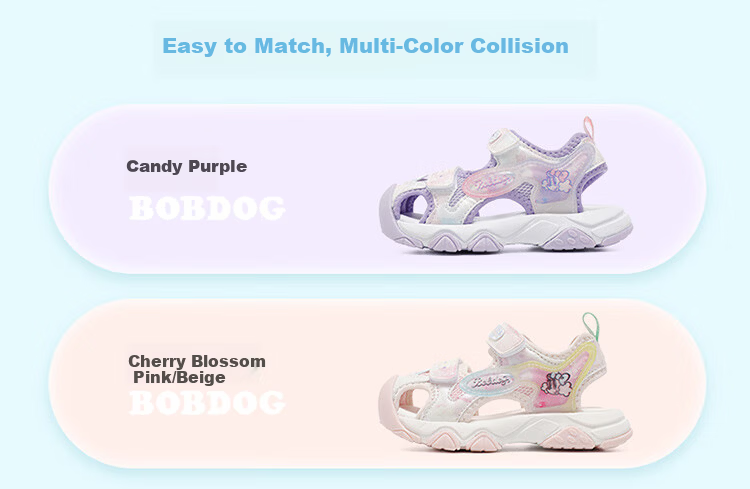 Babu Bean Toddler Girls' First Walking Shoes Summer Comfortable Breathable Closed-Toe Sandals 105352071 Sakura Pink/Beige Size 28 2