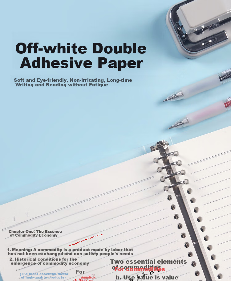 JD Jingzao B5 60-Sheet 26-Hole Loose-Leaf Notebook Spiral Notebook Detachable Transparent Lined Paper Study Review Organizer 9